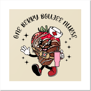 Valentines Day Nurse Berry Boujee Registered Student Nurse Posters and Art